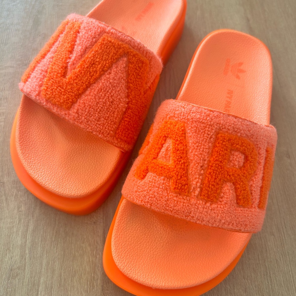 Ivy Park/Adidas Screaming Orange Pool Slides